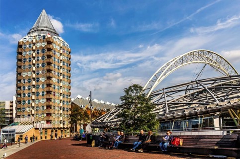 Blaaktoren, also known as pencil, is a distinctive residential complex known for its unusual
