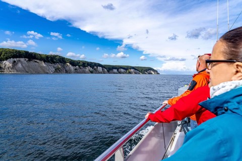 Excursion boat Alexander, round trip to the chalk cliffs of Rügen, cliffs of the Stubbenkammer, in