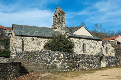Ternant-les-Eaux. St. Mary's Church. Puy de Dome. Auvergne-Rhone-Alpes. France