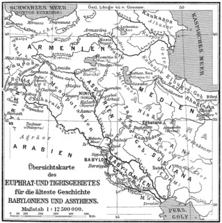 Map of the Assyrian Empire