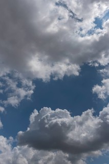 Cloudy sky, Mecklenburg-Western Pomerania, Germany