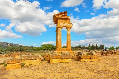 Temple of Castor and Pollux, Valley of Temples, Agrigento, Sicily, Italy