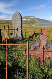 Old cemetery, Hesteyri, Hesteyrarfjörður or Hesteyrarfjördur, Hornstrandir, Westfjords, Iceland