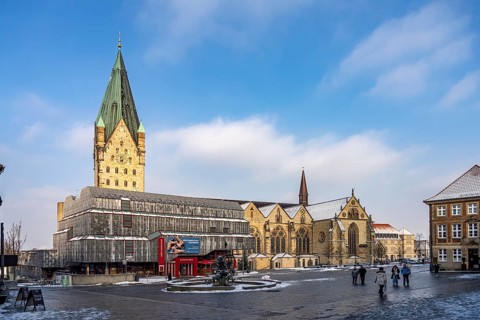 Paderborn Cathedral and the Diocesan Museum, Paderborn, North Rhine-Westphalia, Germany