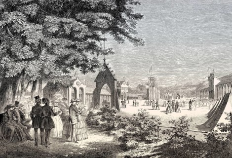 Schützenfest, marksmen's festival, Bern, Switzerland, 1857