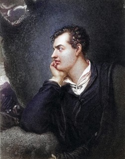 George Gordon, Lord Byron (1788-1824), English romantic poet of Scottish origin. Copper engraving