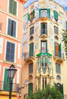 Palace Can Rei, Modernist building. Palma de Mallorca, Mallorca (Majorca), Balearic Islands, Spain