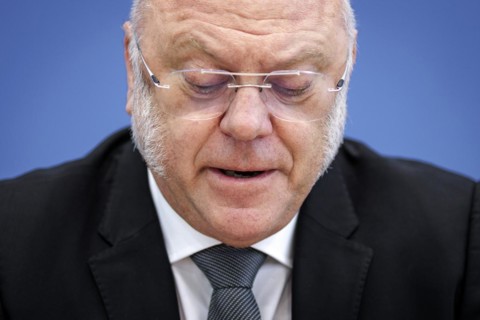 Ulrich Schneider, Managing Director of Der Paritätische Gesamtverband, at a press conference on the