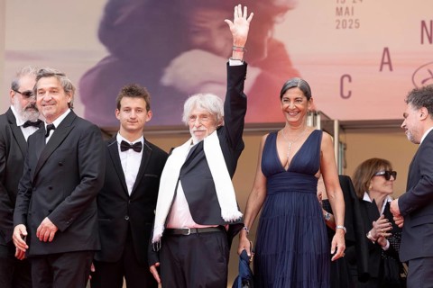 Cannes, France - 22.5.2024: Gustave de Kervern, Frédéric Niedermayer, Louis-Do de Lencquesaing,