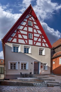 Renovated, historic half-timbered house, Lessnergasse 10, Lauf an der Pegnitz, Middle Franconia,