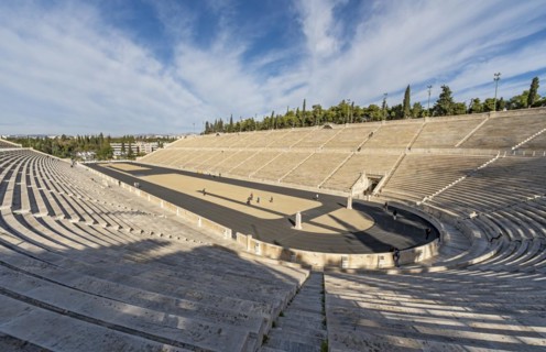 Panathenaic Stadium, Panathinaiko or Kallimarmaro, the first Olympic Stadium of Modern Time,
