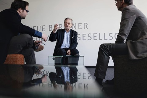 Peter Brandt, recorded during an interview at the NBR office in Berlin. 09.05.2022