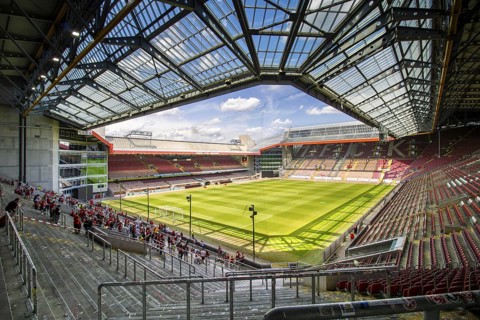 The Fritz Walter Stadium in Kaiserslautern, home of 1 FC Kaiserslautern