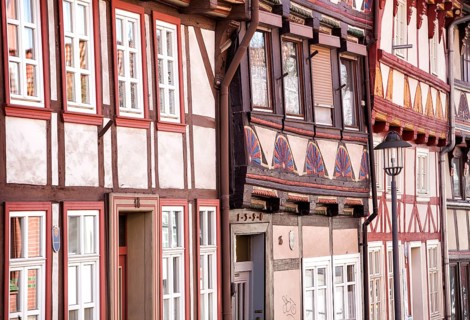 Half-timbered houses, Hinterstraße, Duderstadt, Lower Saxony, Germany
