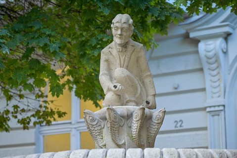 Fritze Bollmann Fountain, main street, City of Brandenburg an der Havel, Brandenburg, Germany
