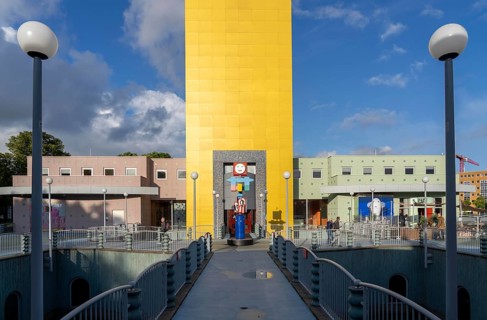 The Groninger Museum, art museum in various buildings in Groningen, between the central station and