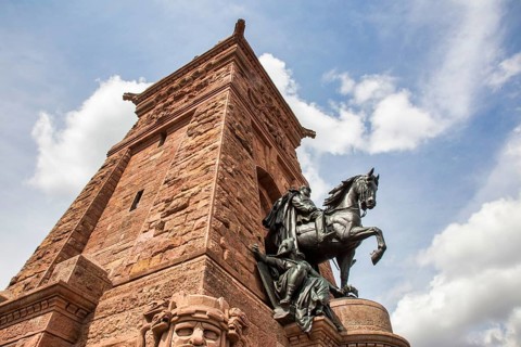 The Kyffhäuser Monument, also known as the Barbarossa Monument, is a monument to Kaiser Wilhelm in