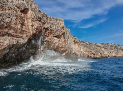 Cliffs near Santa Maria di Leuca, Apulia, Salento, Italy