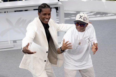 Cannes, France - 19.5.2024: Spike Lee, Asap Rocky (A$ap Rocky) during the photocall - Highest 2