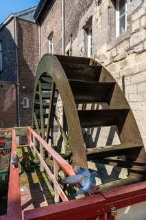 Maastricht, Netherlands, Bisschopsmolen Watermill of a historic bakery