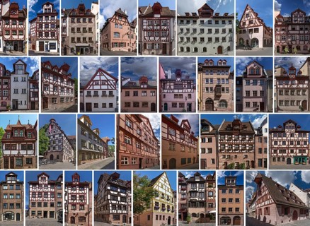 Compilation of all 31 totally renovated old town houses of the Nuremberg Old Town Friends,