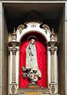 Saint Our Lady of Fatima, Sacred Work of Art in the Igreja de São João Novo, Catholic Church, Old