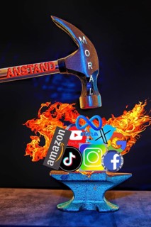 Symbolic image, regulation or destruction of (a) Social media, false content, spreading lies,