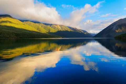 View of Lake Rotoiti, Nelson Lakes National Park, South Island, New Zealand