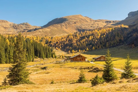 Alpine cabins, Hohe Tauern NP, Kolm Saigurn valley head, Rauris Valley, Austria