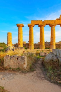 Temple of Apollo or Temple C, Selinunte Archaeological Park, Selinunte, Trapani district, Sicily,