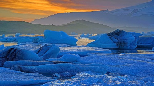 Iceland, Jökulsarlon, drift ice, Europe, Jökilsarlon
