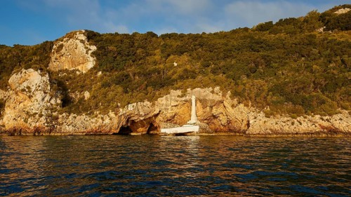 Monument to Count Santorre di Santarosa who died on May 8, 1825 in Navarino Bay defending the