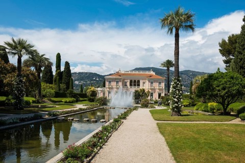 Renaissance-style villa and park, Villa Ephrussi de Rothschild, Saint-Jean-Cap-Ferrat, Cap Ferrat,