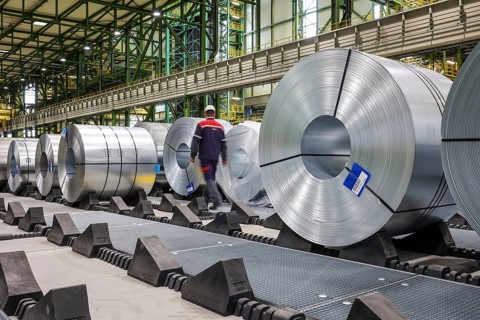 Dortmund, North Rhine-Westphalia, Germany, ThyssenKrupp Steel, FBA 10 hot-dip galvanising line 10,