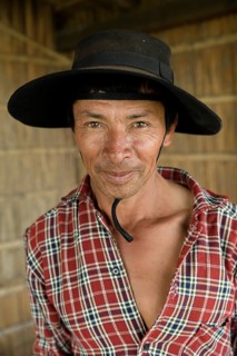 Gaucho at Puesto Mingo, portrait, Esteros del Iberá, at Concepción del Yaguareté Corá, Corrientes