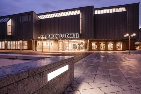Entrance to the Museum Ludwig, Cologne, North Rhine-Westphalia, Germany