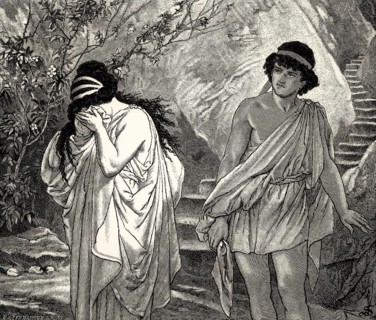 ACT II, SCENE II., Iphigenia, Pylades, scene from Iphigenia in Tauris, Johann Wolfgang von Goethe