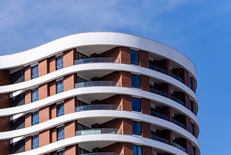 Showcasing the modern sophistication of suburban architecture, this building features a harmonious