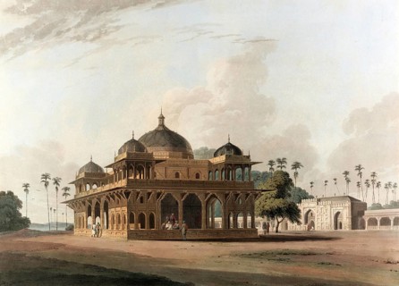 The Mausoleum of Mucdoom Shah Dowlut, at Moneah, on the River Soana, The town of Moneah is situated