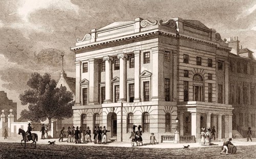 The New Town Hall, Leith, Edinburgh, Scotland, 19th century, from Modern Athens by Th. H. Shepherd