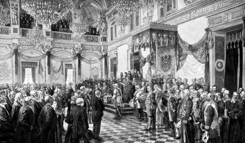 The opening of the German Reichstag, Emperor Wilhelm II., 1888, Berlin, Germany, Die Eröffnung des