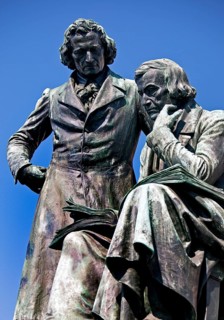 Brothers Grimm National Monument, Neustädter Marktplatz, starting point of the German Fairy Tale