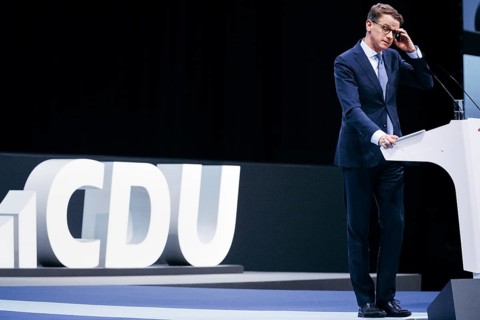 Carsten Linnemann, Deputy Chairman of the CDU, recorded at the CDU Germany 2024 party conference in