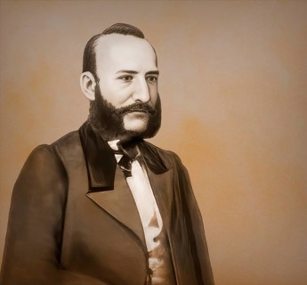 Portrait of Alexander Nikolayevich Afanasyev, 1826 – 1871, Russian Slavist, folklorist, literary