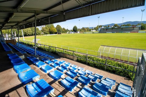 Fritz Grunebaum Sports Park in Heidelberg. The rugby stadium serves as a venue for the Heidelberg