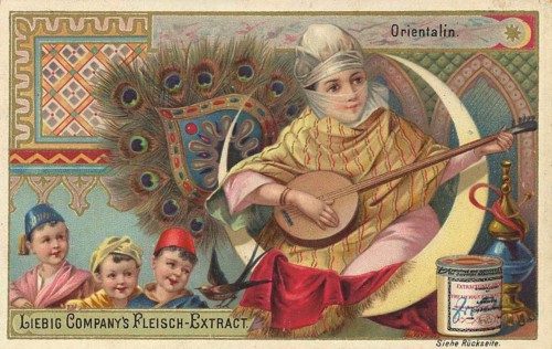 Picture series Women of the World, Woman from the Orient, Oriental woman, Liebig picture, digitally