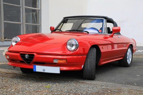 At the annual Kulmbacher classic car meeting, Bavaria, Germany, car, classic car, Alfa Romeo Spider