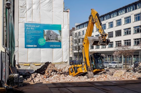 Property group Vonovia is building an apartment block on Rüttenscheider Strasse, the main shopping
