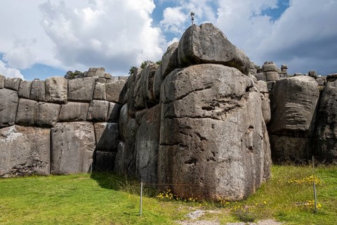 Megalithic walls of Sacsayhuaman, Sacsayhuaman, Cusco, Peru