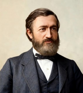 Johann Philipp Reis, 1834 – 1874, German scientist and inventor, digital edited